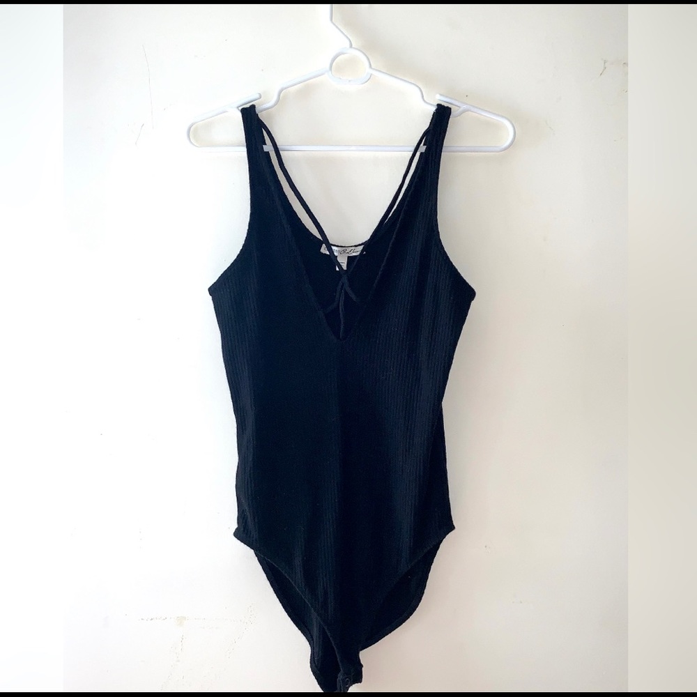 Express Ribbed Leotard/Bodysuit